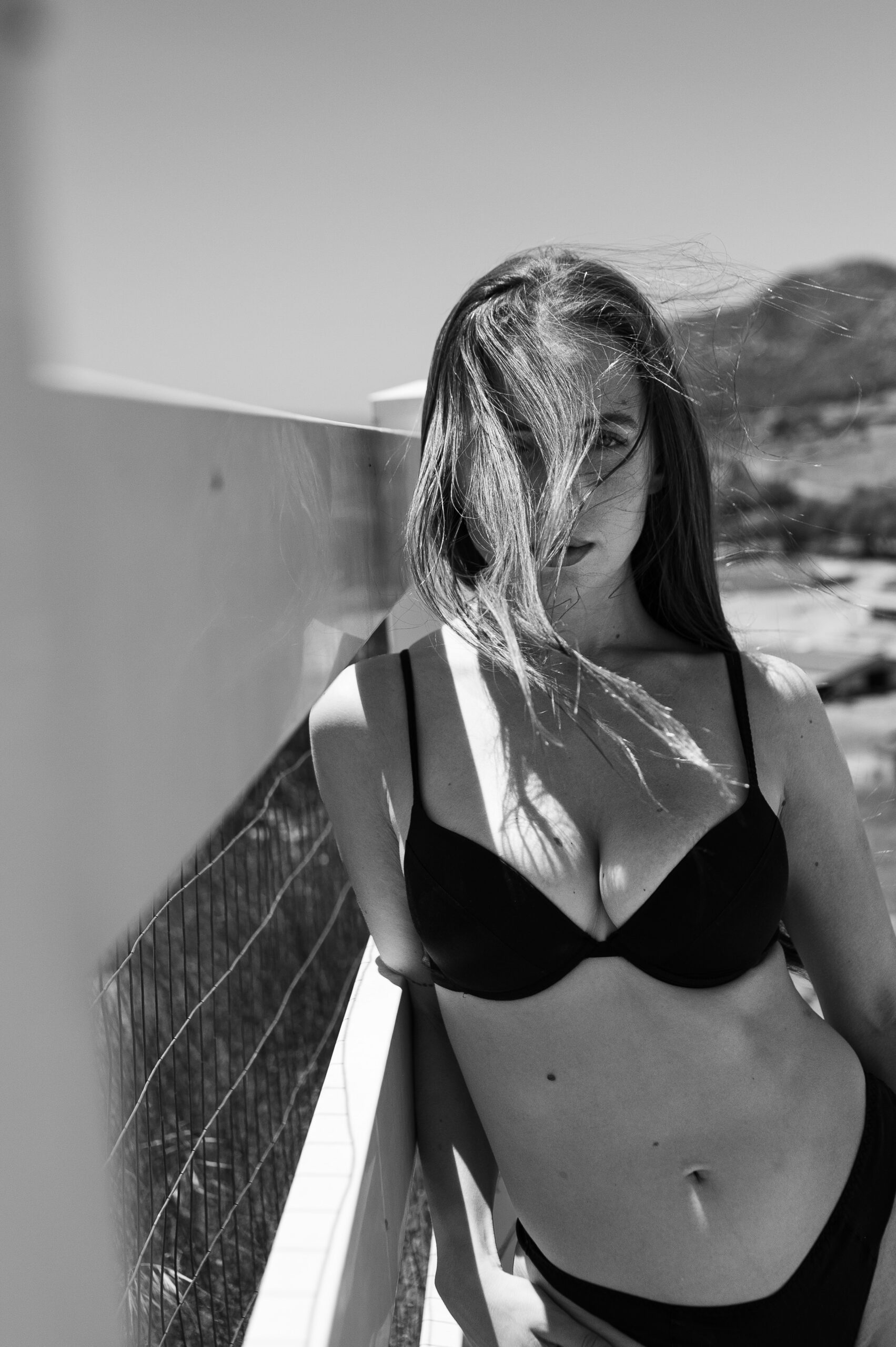 boudoir photograph of a client wearing a push-up bra.